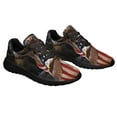 thumbnail image 6 of Boxer Dog Wrapped In Glory American flag Shoes Sneakers Black Size 8, 6 of 7