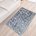 thumbnail image 2 of Alfombra con relieve de piedra para entrada, alfombra para dormitorio, alfombra para cocina, alfombra absorbente antideslizante para baño, 2 of 6