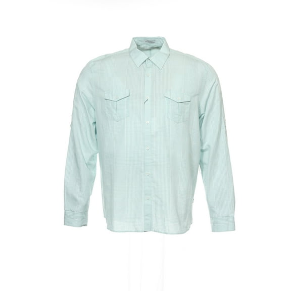 Calvin Klein Light Green Plaid Button Down Shirt Sport , Size 2XLarge