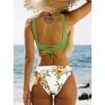 thumbnail image 2 of Women's Bikini Swimsuit Front Cross Lace Up Two Piece Bathing Suit, 2 of 6