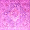 thumbnail image 1 of Ahgly Company Indoor Square Medallion Pink Traditional Area Rugs, 6' Square, 1 of 4