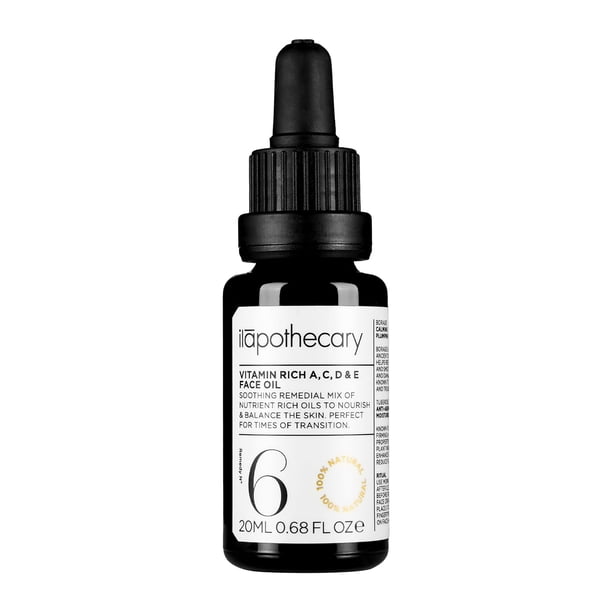 Aceite facial ilapothecary rico en vitamina A, C, D, E, 20 ml