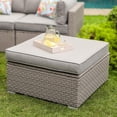 thumbnail image 4 of COSIEST Outdoor Ottoman Wicker Sectional Sofa Set with Warm Gray Cushion, 4 of 5