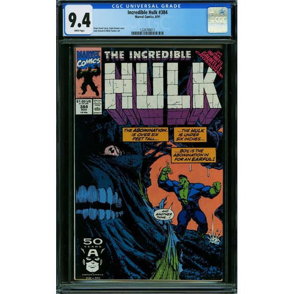 Incredible Hulk #384 - CGC 9.4 Comic Book
