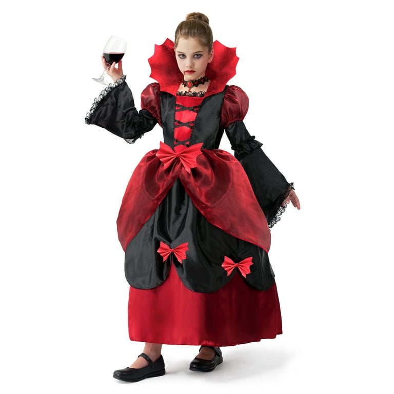 open lace back dress Amazon.com: Spooktacular Creations Halloween Girls Royal Vampire Costume  for Kids and GIrls, Gothic Queen Halloween Dress Up for Party : Clothing,  Shoes & Jewelry main image 0