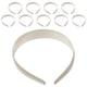thumbnail image 4 of 10 Uds. Diadema artesanal de plástico Diy ancha sin dientes diadema lisa bandas para el cabello hechas a mano diadema de Color sólido para niñas y mujeres, 4 of 8
