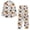 Beige Halloween Pumpkin Print, variant on Pzuqiu Pink Deer Bow Print Womens Pajama Set Notch Collar Long Sleeve with Long Pants 2 Piece Cozy Skin-Friendly Loungewear with Side Pockets Lightweight Breathable Sleepwear Size XS