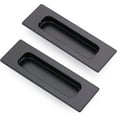 thumbnail image 1 of Tiradores para Puertas Correderas CHAO Acero Inoxidable Negro Mate 12 x 4 x 1,2 cm, 1 of 5