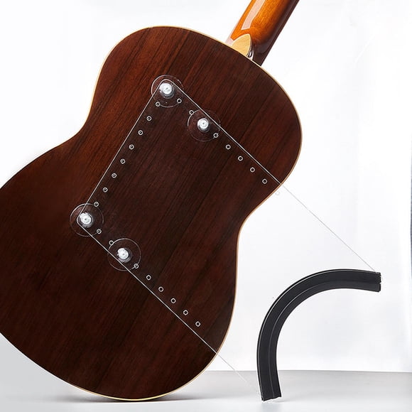 Soporte para patas de guitarra, soporte de equilibrio, accesorios resistentes, transparente, ergonómico, multifuncional, cojín para reposapiés para M