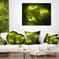 thumbnail image 4 of Designart Alien Mystical Flower Yellow - Floral Throw Pillow - 18x18, 4 of 5