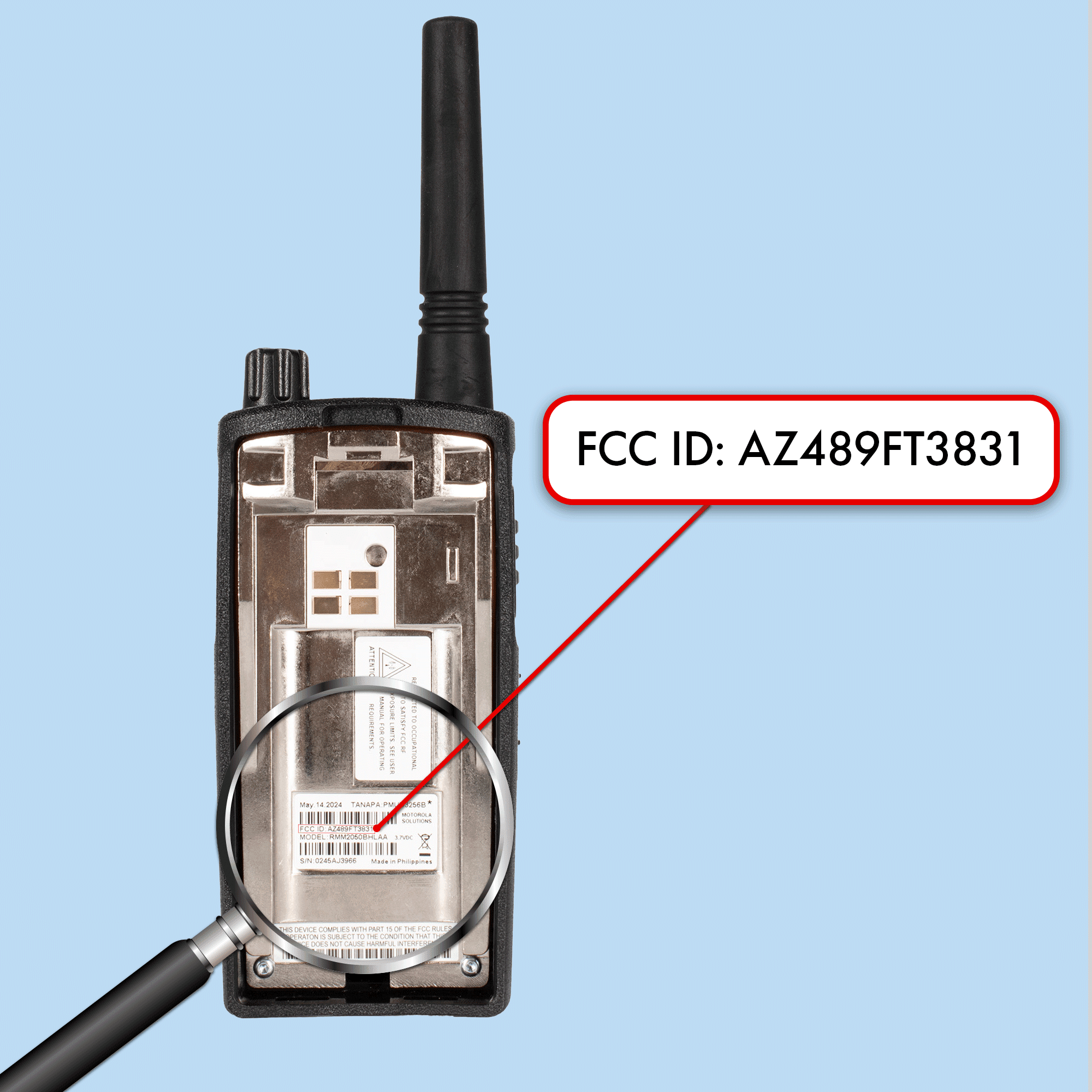 8 Pack of Motorola RMM2050 Two way Radio Walkie Talkies