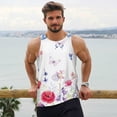 thumbnail image 6 of Salouo Meadow flowers with butterfly for Men's Tank Tops,Sleeveless Muscle Shirts for Men Quick Dry Workout Tank Top Gym Muscle Tee Fitness Bodybuilding Sleeveless T Shirt-X-Large, 6 of 7