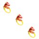 thumbnail image 3 of Sonducket Aleación Anillo abierto Nudillo Joyería de moda Trabajo Compromiso Presente Rojo Type1 NO1, 3 of 6