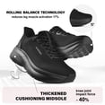 thumbnail image 5 of Wide Toe Box Shoes Women Slip in Arch Support Slip on Sneakers for Running Walking Athletic Orthopedic Plantar Fasciitis Thick Cushion Zero Drop Sole Width Hands Free Shoes, 5 of 6