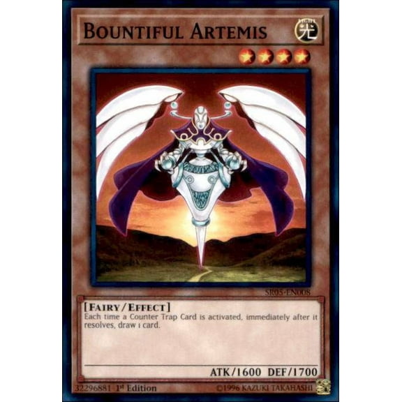 YuGiOh Wave of Light Structure Deck Common Bountiful Artemis SR05-EN008