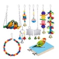 thumbnail image 1 of Acrylic Parrot Chewing Toy with Creative Design for Cockatiels Parakeets and Small Birds Assorted Color, 1 of 8