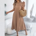 thumbnail image 6 of BUIGTTKLOP Women's Summer Short Sleeve Midi Dresses Round Neck Loose Dress with Pockets 2026, 6 of 6