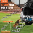 thumbnail image 2 of Escaleras para perros VEVOR, rampa plegable de 5 peldaños, capacidad de 150 libras, 2 of 9