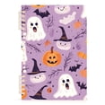 thumbnail image 7 of FORMRS 1-Subject Spiral Notebook 8" x 5" College Ruled 60 Refillable Sheet A5 Hard Cover, 2 Pack, Purple Cute Halloween, 7 of 7