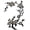 Gray 1, variant on OADUKQ Floral Embroidery Patch, Large Embroidered Applique with Iron-On, Cheongsam Costume and Denim, Sky Blue, 14.57 X 5.51 in
