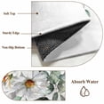 thumbnail image 6 of Rectangle Rug 8x10Ft Spring Watercolor Daisy Flower Soft Indoor Throw Rugs Carpets for Living Dining Bedroom Kids Room Non-Slip Playroom Crawl Rug Floor Mats Botanical Leaves on White, 6 of 9