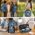 thumbnail image 3 of Pzuqiu Cute Cat 4 Piece School Backpack Set 17 Inch Large Capacity Schoolbag with Lunch Box Pencil Case Water Bottle Holder Lightweight Bookbag for Girls Middle School, 3 of 7
