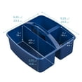 thumbnail image 2 of ECR4Kids 3-Compartment Small Plastic Caddy, Multipurpose Organization, Earthtone, 6-Pack, 2 of 9