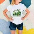 thumbnail image 4 of FUZHIQ Girls Shamrock Shirts Clover Shamrock Short Summer Tee Shirts Crew Neck Festival Casual Outdoor Girls Shirts Size 7-8(F,4-5 Years), 4 of 6