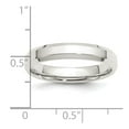 thumbnail image 5 of 925 Sterling Silver 4mm Bevel Edge Band Ring Size 13.5, 5 of 7