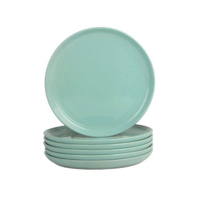 Juego De 6 Platos Para Ensalada Double Line De 8,25" Seafoam