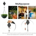 thumbnail image 4 of 4 Pack Hook Pulley, Retractable Hanger Easy Reach Hanging Flower Basket for Garden Baskets Pots and Birds Feeder Hang High up and Pull Down to Water Or Feed, 4 of 10
