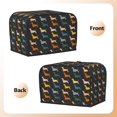 thumbnail image 3 of Balery Plaid Dachshund Pattern Oven Cover Kitchen Bread Machine Protector, 2 Slice Toaster Cover for Home, Anti Dust Fingerprint Coaster Cover, 3 of 7
