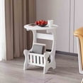thumbnail image 1 of Bedside Table Mini Sofa Side Table Small Space 44x27x22cm Modern Style for Bedroom Dormitory Easy Assembly No Tools Required Sturdy PVC Space Saving Multi Functional Table Home Storage Organizer, 1 of 9