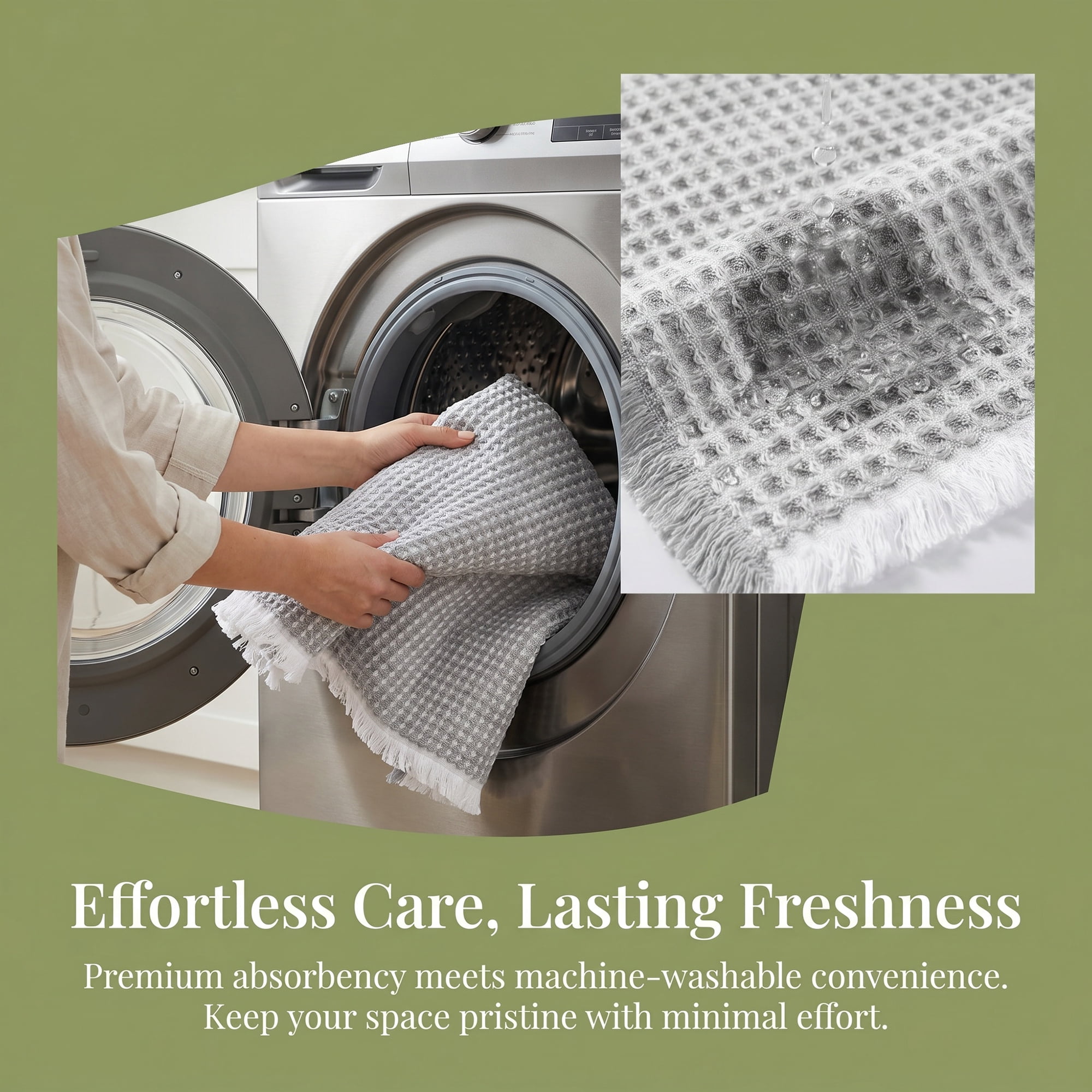 Unique Bargains Waffle Non Slip Quick Dry Machine Washable Bath Mat Light Grey 32" x 20"