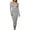 Gray, variant on WRKEKC Long Sleeve Dress for Women Solid Color Fleece Lined Square Neck Bodycon Knee Length Dress with Ribbed Knit