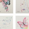 thumbnail image 3 of Unique Bargains 4 Pcs Luminous Waterproof Fake Tattoos Temporary Tatto for Adult Fluorescent Blue, 3 of 5
