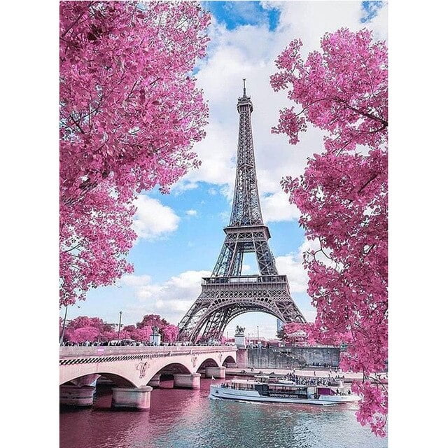 JIEME DIY 5D Diamond Painting Flower Full Round Mosaic Landscape Flower Diamond Embroidery Picture Rhinestone For Home Decor