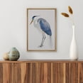 thumbnail image 3 of PixonSign Framed Canvas Print Wall Art Blue Heron Bird Portrait Pastel Watercolor Animals Wilderness Illustrations Modern Art Antique Vintage Farmhouse Relax/Calm/Cozy for Bedroom - 24"x36" Natural, 3 of 5