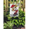 thumbnail image 2 of SIDONKU Mascot Fast Pitch Softball Girl Cartoon Player Bat Ball Fastpitch Batter Garden Flag Decorative Flag House Banner 12x18 inch, 2 of 2