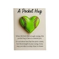 thumbnail image 2 of Artificial Heart-Shaped Baseball Design, Pocket-Sized Hug Gift, Inspired By The Sport's Passion And Resilience, Perfect For Friends Family Or Baseball Enthusiasts Christmas Clearance, 2 of 6