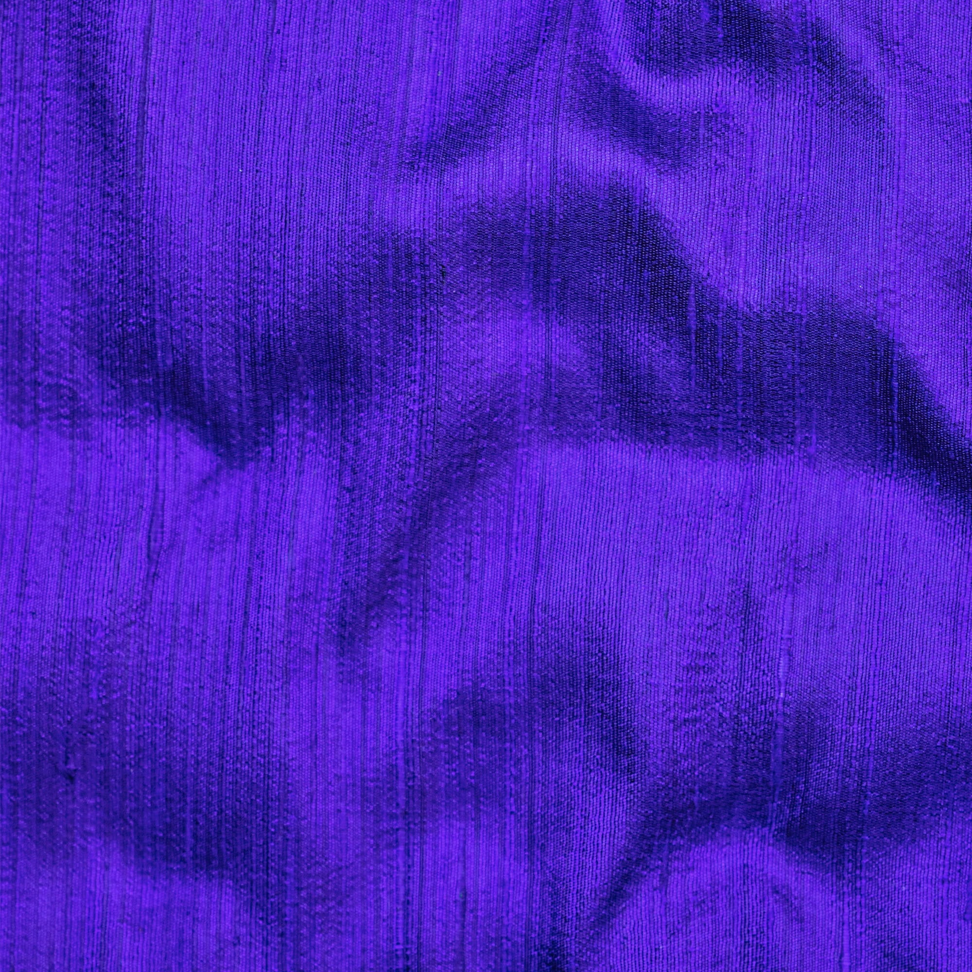 Fabric Mart Direct Bright Blue Silk Dupioni Fabric By The Yard, 41 inches or 104 cm width, 15 Continuous Yards Blue Silk Fabric, Slubbed Silk Dupioni, Bridal Dress Wholesale Silk Dupioni Fabric
