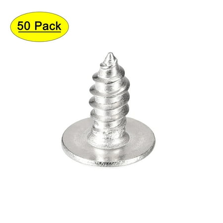 

Uxcell #8 x 3/8 304 Stainless Steel Phillips Head Self Tapping Screws 50 Pack