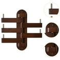 thumbnail image 6 of deevoka Wall Mounted Coat Hooks Minimalist Wood Wall Hooks for Scarves Bag Apartment Walnut, 6 of 9