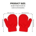 thumbnail image 5 of CRILSTYLEO 12Pairs Kid's Knitted Acrylic Gloves Winter Warm Mittens Lightweight Assorted Color, 5 of 8