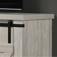 thumbnail image 3 of Asher Dusty Gray Wood Finish 54" Wide TV Stand with Sliding Doors, 3 of 6