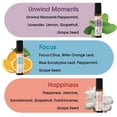 thumbnail image 3 of Set en rollo de aceites esenciales WECONA para aromaterapia, 6 x 10 ml con botellas, 3 of 7