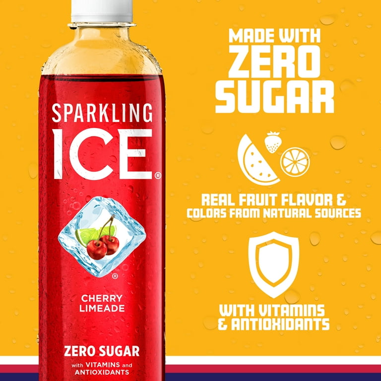 Sparkling Ice Cherry Limeade Sparkling Water, 17 fl oz, 12 Pack photo 4