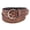 Brown, variant on Perforated Leather Cut Edge Belt (Women)