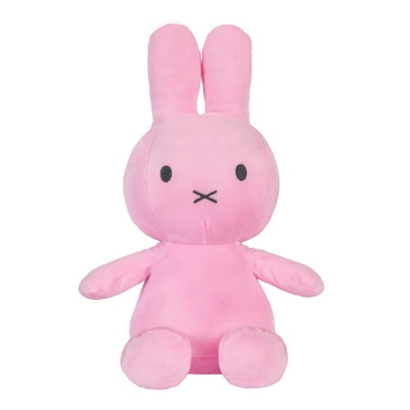 KIDS PREFERRED Miffy Plush Toy, 14 Inch Sitting Dutch Bunny Plush by Dick Pink