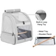 thumbnail image 5 of Halinfer Bird Backpack Carrier with Stand Perch, Parrot Travel Backpack for Hiking, Airline Approved Bird Backpack, 5 of 5